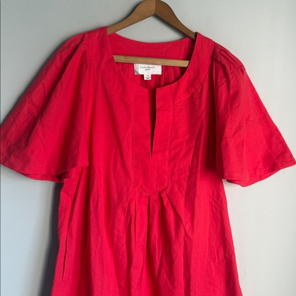 Tuckernuck POMANDER PLACE Red Finley Flutter Sleeve Dress Medium - Picture 3 of 14